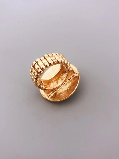 ALDO Jewelry Golden Adjustable Lione Head Ring
