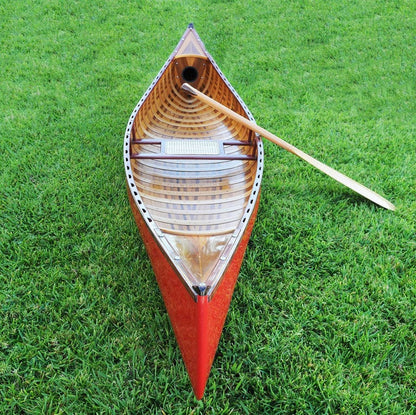 ALDO Kayaking, Canoeing & Rafting>Canoes L: 117 W: 26.5 H: 20 Inches / NEW / wood Real High Quality  Red Wood Cedar Canoe 10 Ft With Ribs