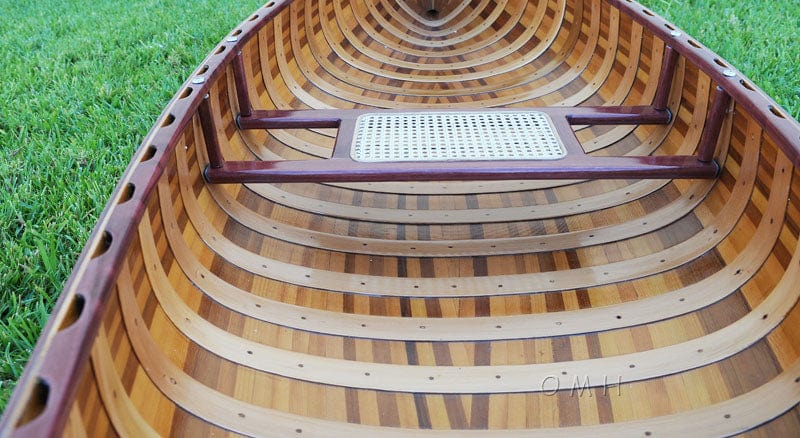 ALDO Kayaking, Canoeing & Rafting>Canoes L: 117 W: 26.5 H: 20 Inches / NEW / wood Real High Quality  Red Wood Cedar Canoe 10 Ft With Ribs