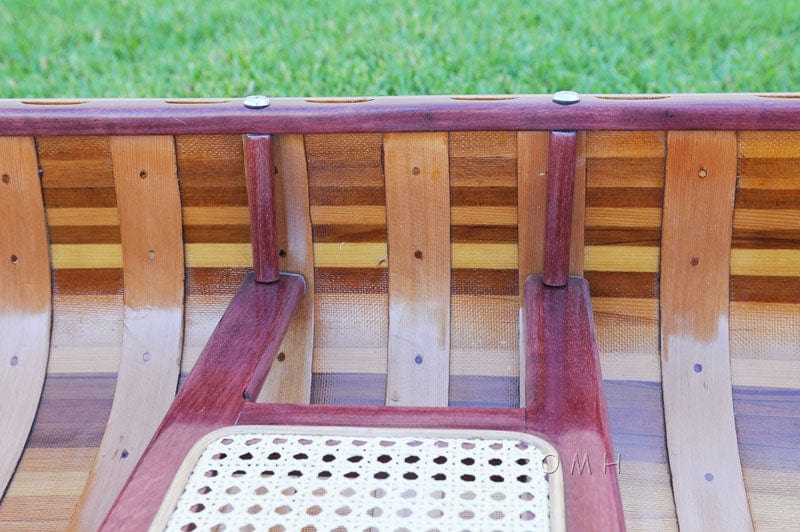 ALDO Kayaking, Canoeing & Rafting>Canoes L: 117 W: 26.5 H: 20 Inches / NEW / wood Real High Quality  Red Wood Cedar Canoe 10 Ft With Ribs