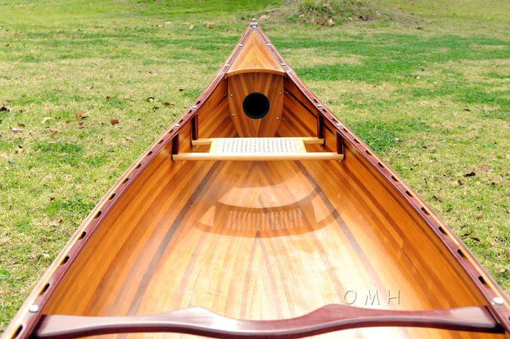 ALDO Kayaking, Canoeing & Rafting>Canoes L: 187.5 W: 31.5 H: 24 Inches / NEW / wood Real High Quality Canadian Cedar Canoe 16 feet