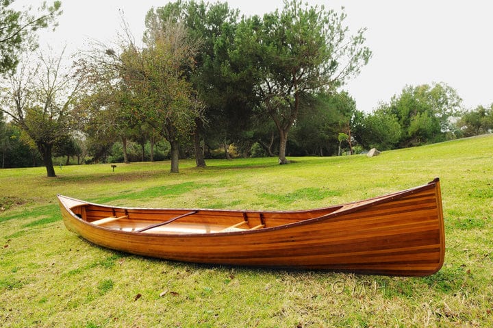ALDO Kayaking, Canoeing & Rafting>Canoes L: 187.5 W: 31.5 H: 24 Inches / NEW / wood Real High Quality Canadian Cedar Canoe 16 feet