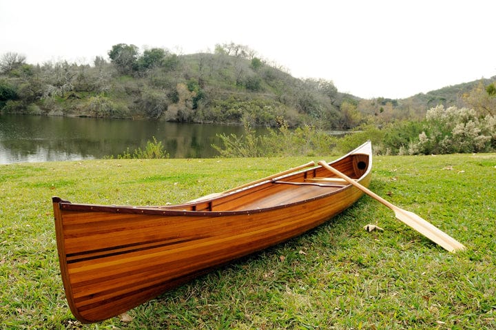 ALDO Kayaking, Canoeing & Rafting>Canoes L: 216 W: 35.5 H: 27 Inches / NEW / wood Real High Quality Canadian Cedar Canoe 18 feet