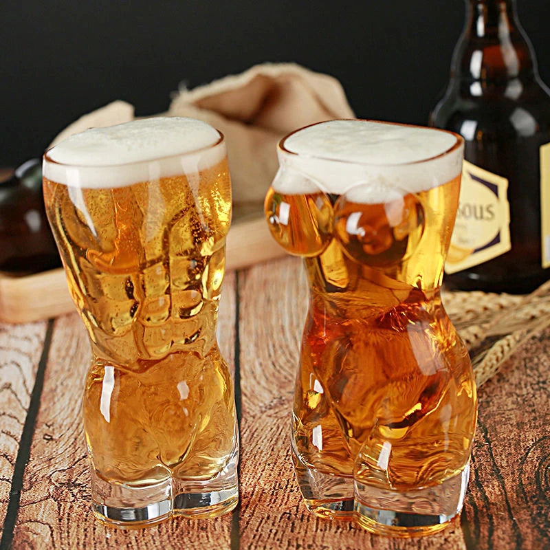 ALDO Kitchen & Dining > Tableware > Drinkware Female and Male Fun Glass for Beer,Cocktails, Vodka, Whiskey, Party and Home Bar