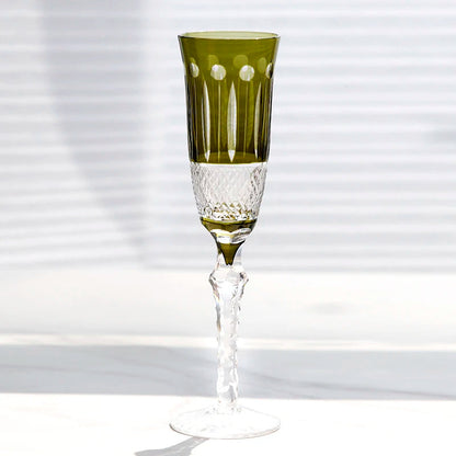 ALDO Kitchen & Dining > Tableware > Drinkware Gleen Amazing Luxury Japanize Lead Free Hand Cut and Hand Blown Champagne Flute Crystal  Glasses