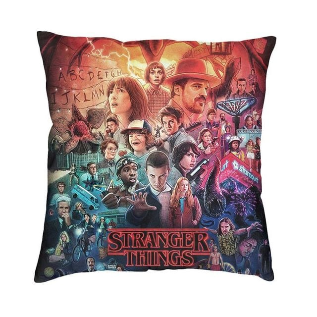 ALDO Linens & Bedding > Bedding > Pillowcases & Shams 30x30cm 12x12in / Stale 6 / Multicolor Stranger Things TV Show Modern Decorative Luxury Velvet Pillowcases Double side 3D Print